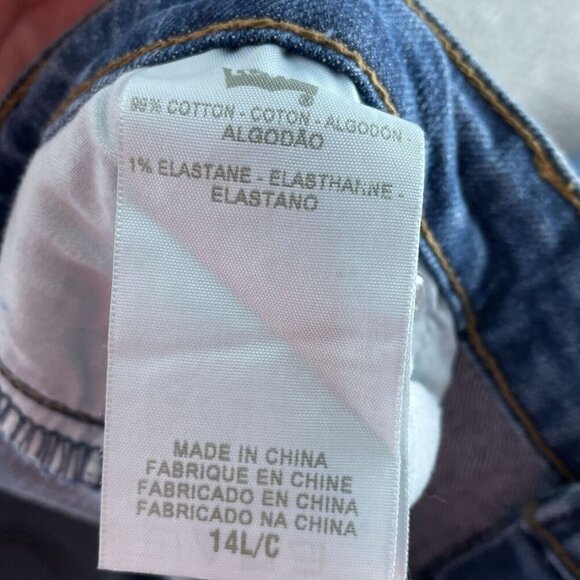 Levis Womens Slight Curve Classic Straight Leg Jeans 14/32 Blue Denim 3527 - Picture 3 of 10